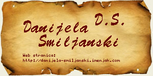 Danijela Smiljanski vizit kartica